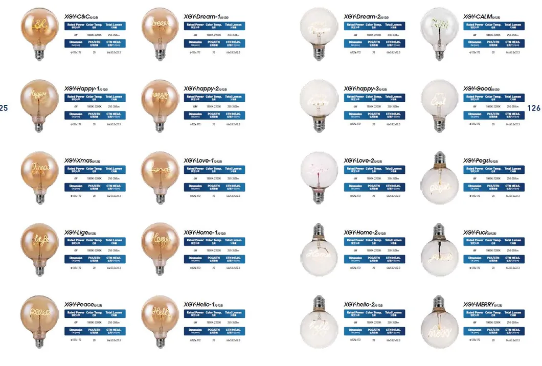 250-350lm Lumen Efficiacy Carton Light Lamp Made in China