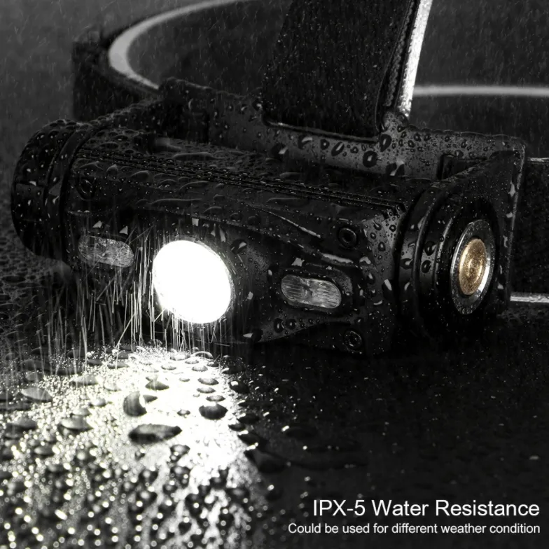 700 Lumen Bright Headlamp 4 Flash Mode Rechargeable LED Camping Headlamp High Powerful Waterproof Ipx5 COB LED Headlight