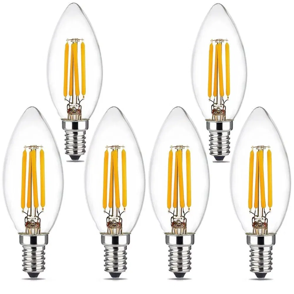Ce RoHS UL Saso 3W-8W E14 Clear Mini LED Filament Candle Lamp Made in China for Home & Business Indoor Lighting From Best Distributor Exporter Factory