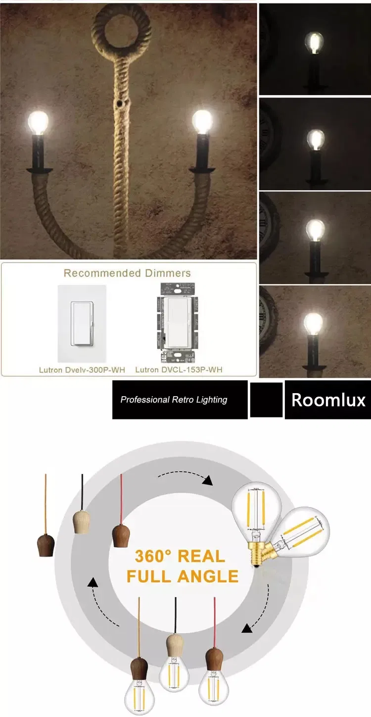 Ce RoHS UL Saso 3W-8W E27 Clear Mini Global LED Filament Bulb Made in China for Home & Business Indoor Lighting From Best Distributor Supplier Factory