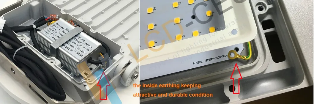 Copper Free Aluminum Die-Cast Heat-Sink Housing 120-145lm/W Super Bright CREE Osram LED Flood Light with Adaptor Bracket Mount Dock Lighting Lamp 220V IP67