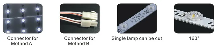 DC12V SMD 2835 / 3030 Backlight LED Rigid Strip TV Lens Strip Light Bar for Light Box