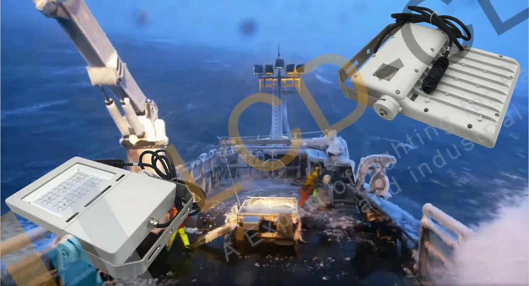 Dimmable 20V 24V LED Marine Floodlights 100W Outdoor LED Flood Light Exterior Floodlight LED Boat Deck Lighting Waterproof IP66 IP67 White Flood Lights