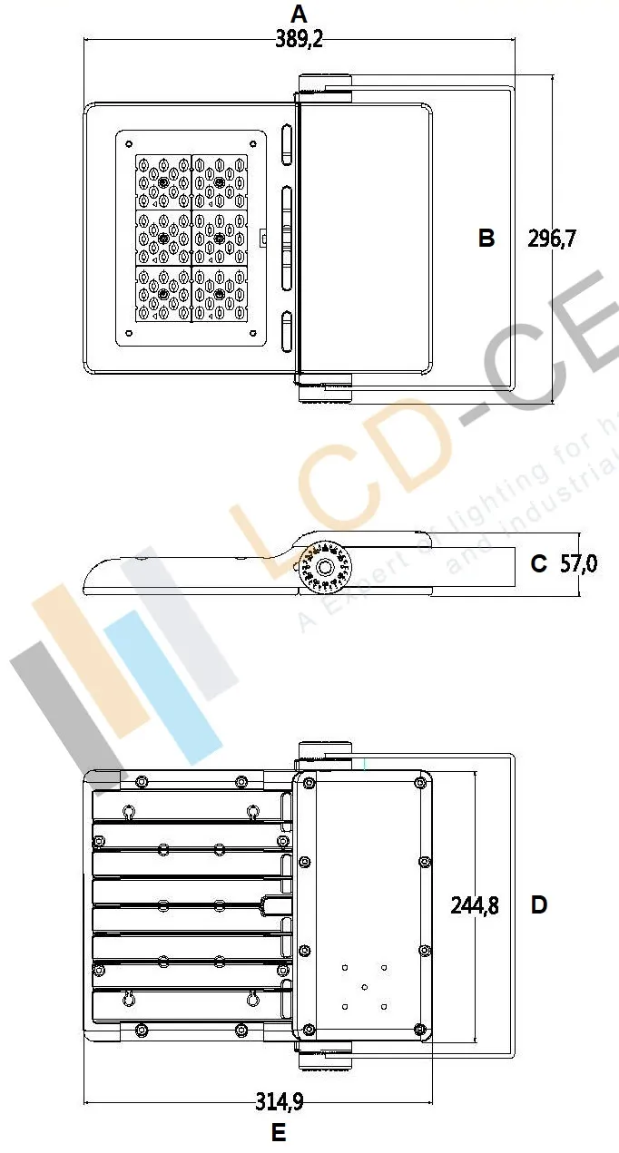 Dimmable 20V 24V LED Marine Floodlights 100W Outdoor LED Flood Light Exterior Floodlight LED Boat Deck Lighting Waterproof IP66 IP67 White Flood Lights