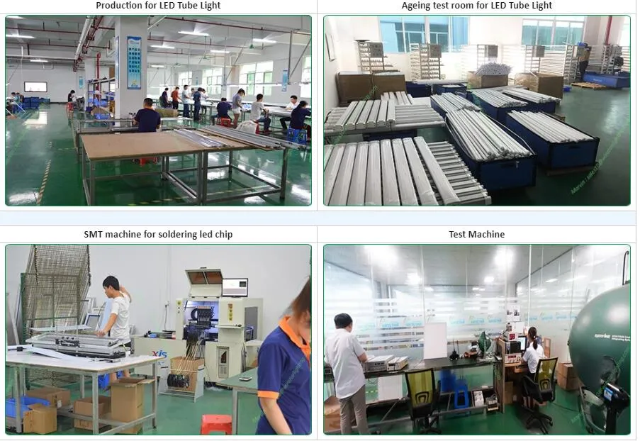 High Lumen Efficiency 180LMW 160LMW LED T8 Tube 1.5m 25W, Evg/Kvg Compatible or AC85-265V Directly Input