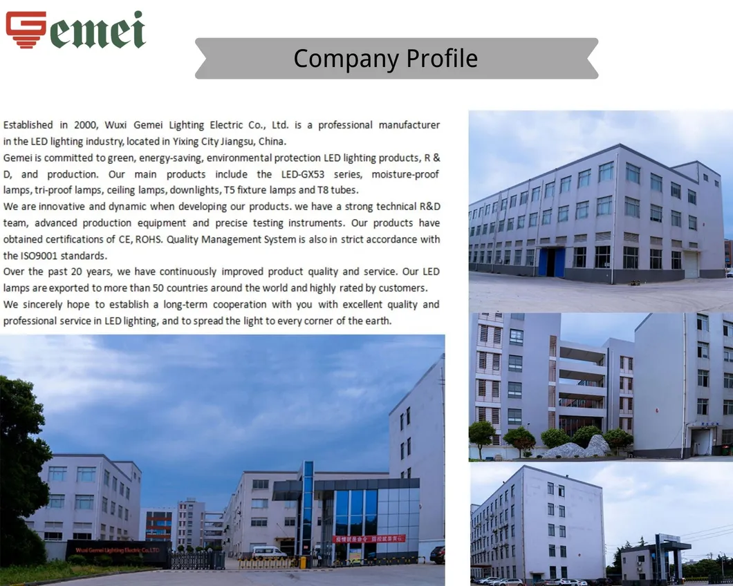 Indoor Energy Efficient Sound & Microwave Sensor Gx53 LED Lamps 9W