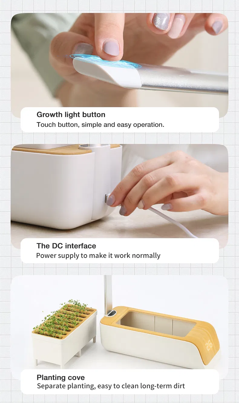 Smart Planter All in One Integrated Hydroponic Grow Light LED Lamp Garden