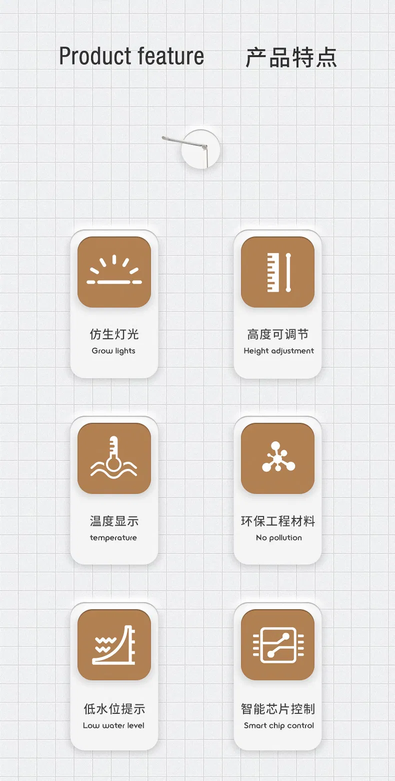 Smart Planter All in One Integrated Hydroponic Grow Light LED Lamp Garden