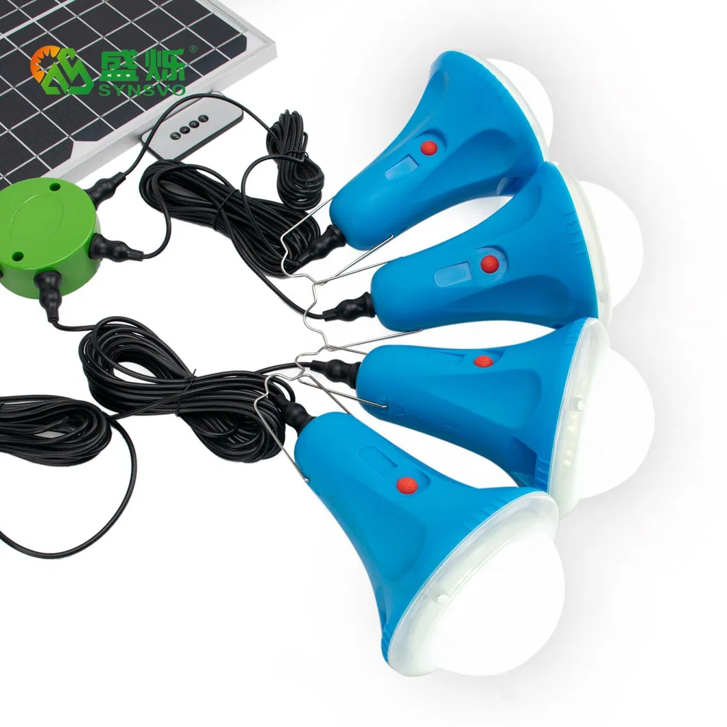 Solar Lights Portable Home Solar Power System Remote Control Lights