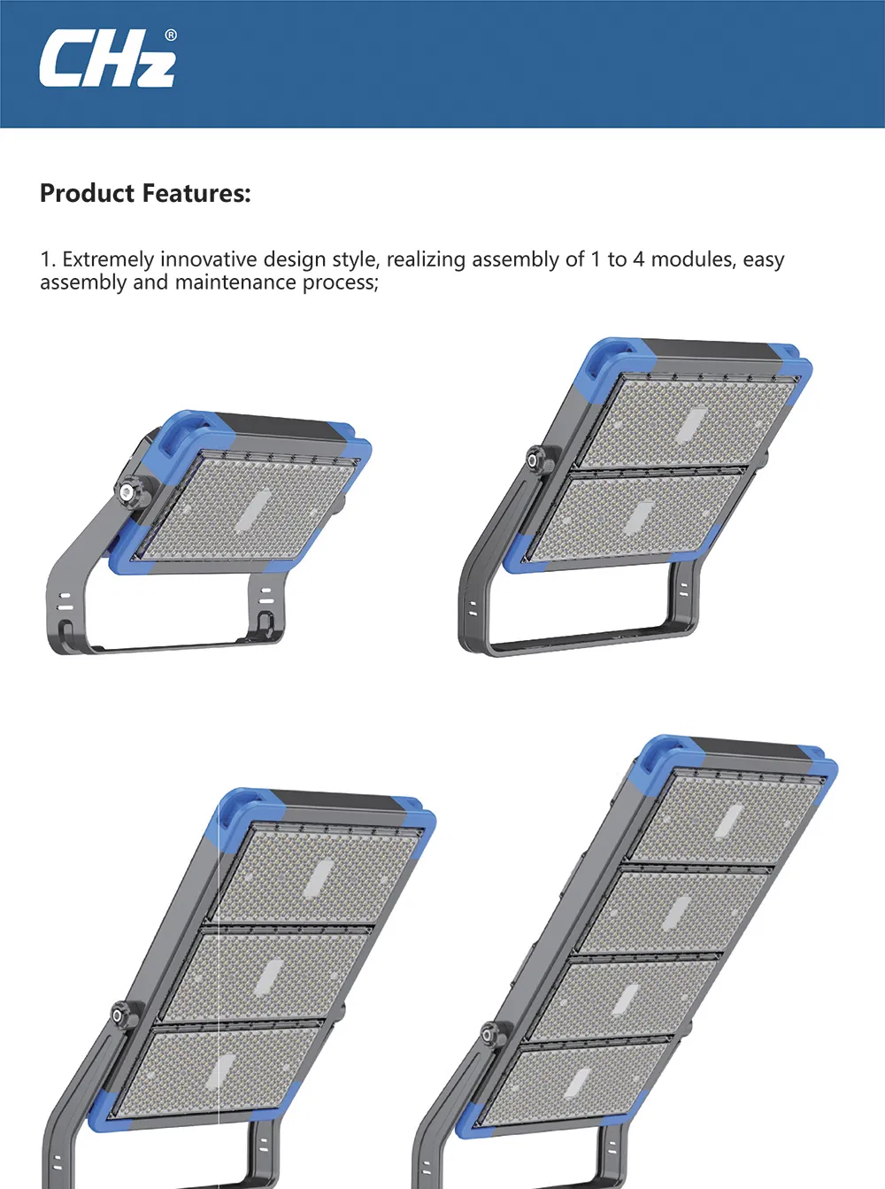 Stadium Night Light 5 Years Warranty Outdoor IP65 500W LED Flood Lighting for Stadium