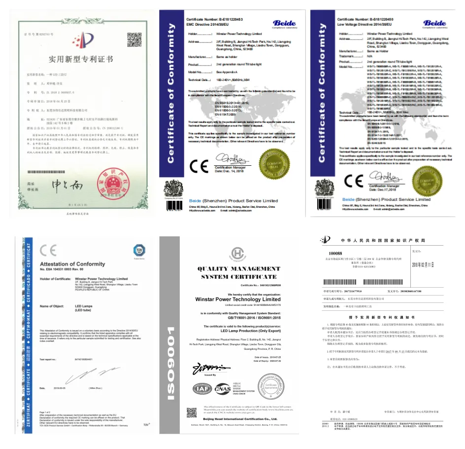 T8 No Flicker EMC Driver LED Tube Light 180lm/W